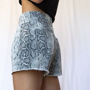 Forever 21 snakeprint shorts